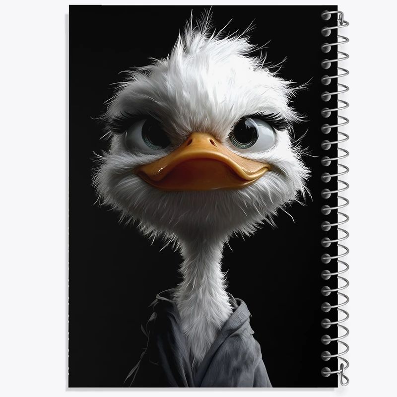 دفتر مشق 50 برگ خندالو طرح اردک بامزه کد F7186