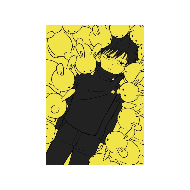 استیکر لپ تاپ و موبایل مدل انیمه طرح جوجوتسو کایسن مگومی فوشیگورو Jujutsu Kaisen Megumi Fushiguro کد 2259