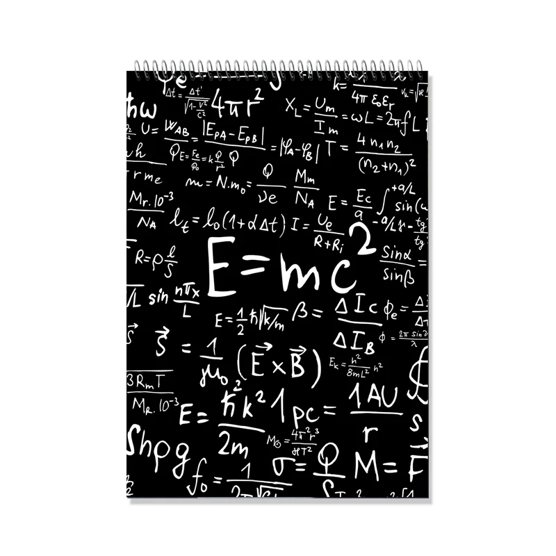 دفتر شطرنجی 200 برگ طرح فيزيک