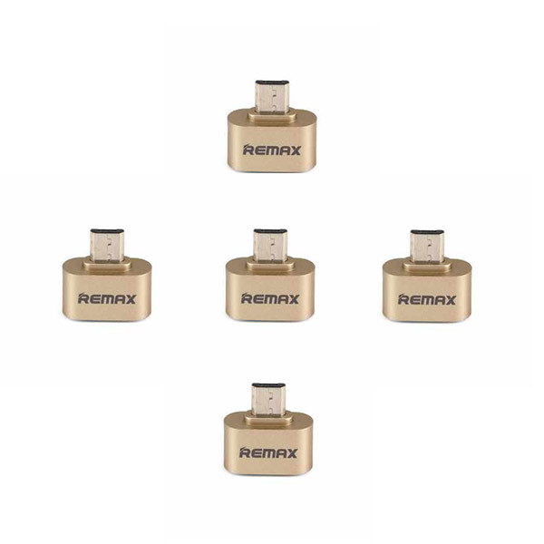مبدل OTG microUSB ریمکس مدل hh بسته 5 عددی
