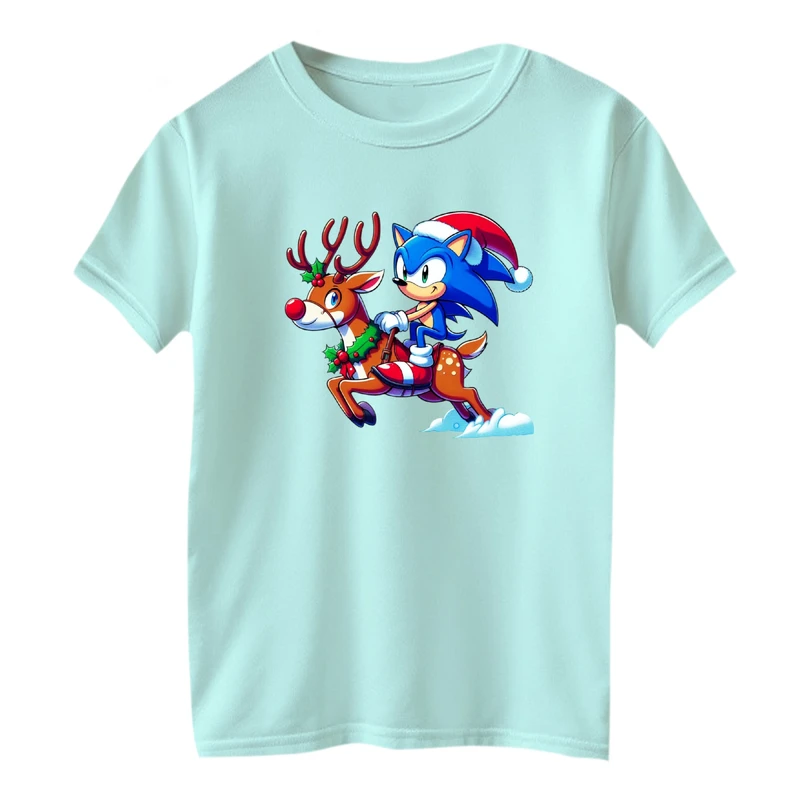 تی شرت آستین کوتاه بچگانه مدل سونیک کریسمس کد 2