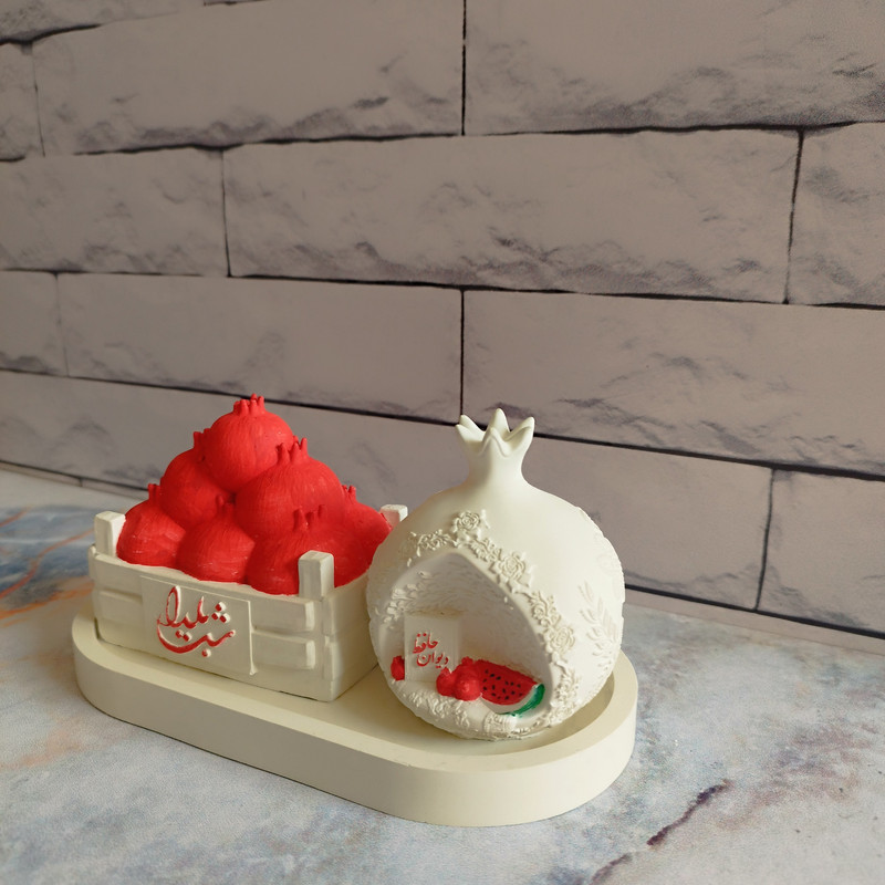 ست مناسبتی شب یلدا مدل سبد و طاقچه مجموعه سه عددی