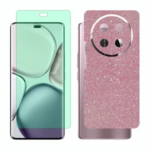 Glass Together model green light screen protector suitable for Honor X9c mobile phone with back cover sticker