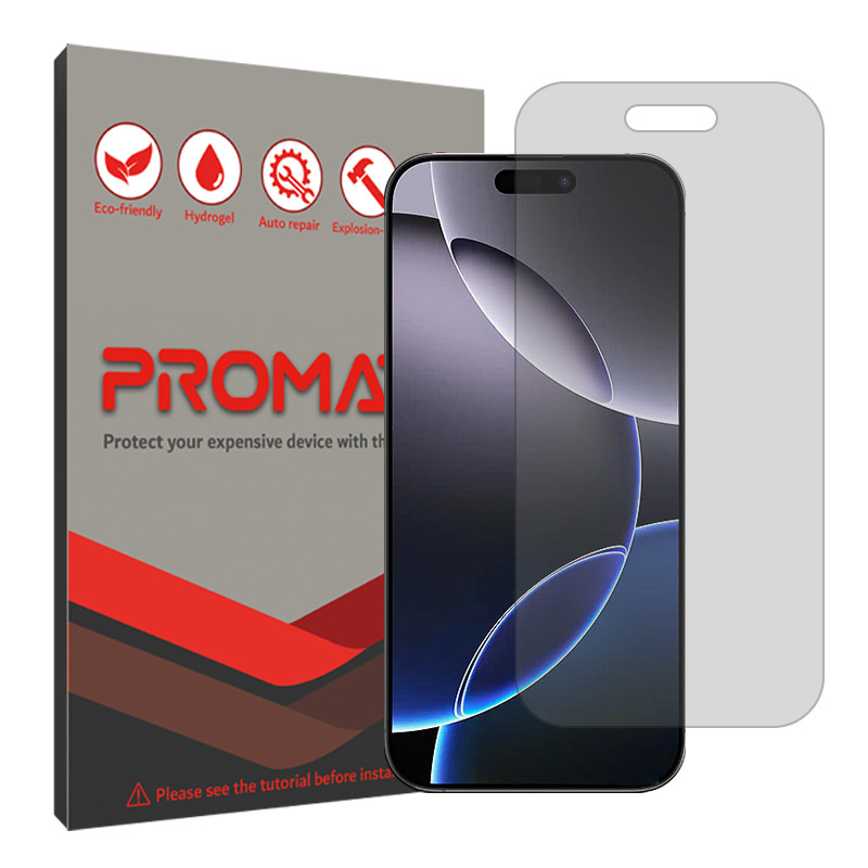 محافظ صفحه نمایش شفاف پرومیت مدل Resistant مناسب برای گوشی موبایل اپل iPhone 16 Pro