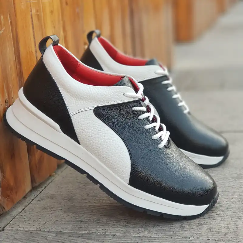 کفش روزمره زنانه مدل چرم طبیعی کد 00152t.k رنگ مشکی