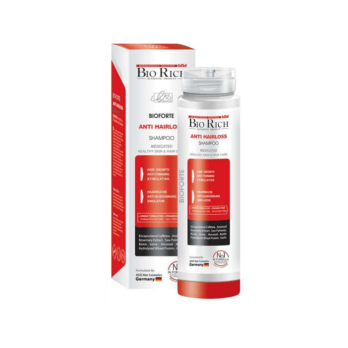 شامپو مو بایوریچ مدل ANTI HAIR LOSS حجم 250 میلی لیتر مجموعه 2 عددی شامپو مو بایوریچ مدل ANTI HAIR LOSS حجم 250 میلی لیتر مجموعه 2 عددی