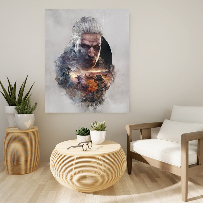 تابلو شاسی مدل گیمینگ ویچر the witcher کد 1242 تابلو شاسی مدل گیمینگ ویچر the witcher کد 1242
