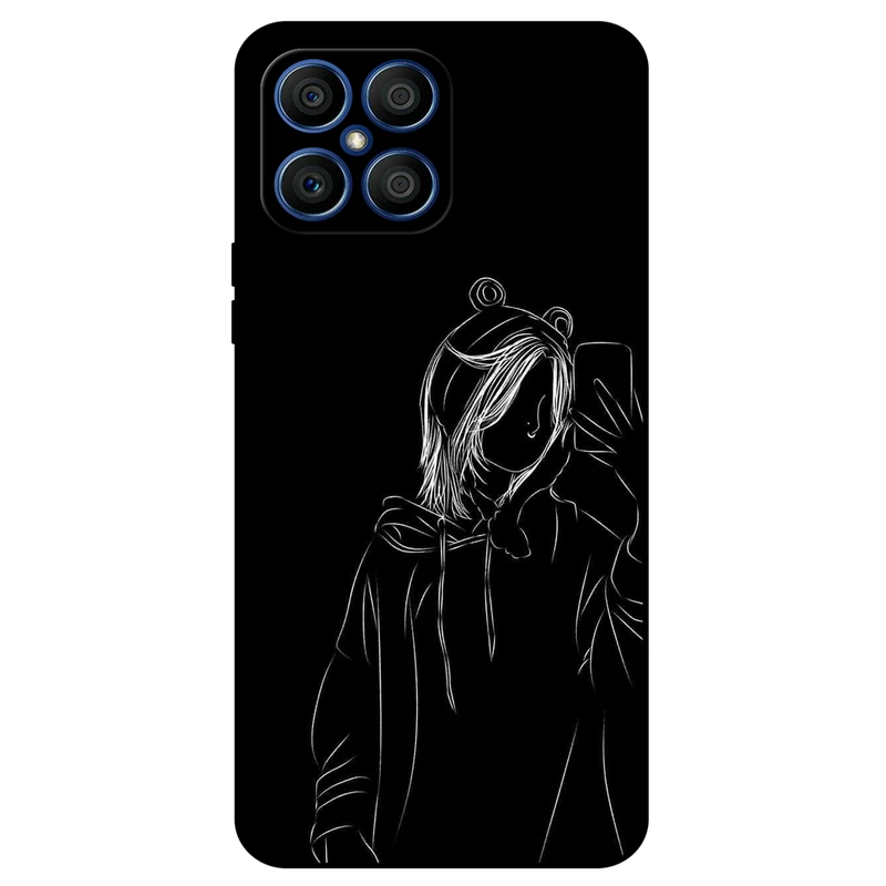 کاور مگافون طرح دخترانه مدل 1841 مناسب برای گوشی موبایل آنر X8 4G