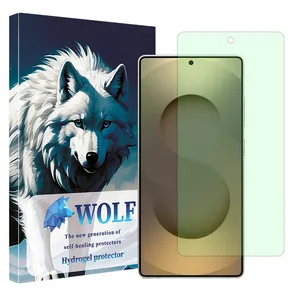 Wolf Hydrogel model anti green Screen Protector for Samsung Galaxy S25 Ultra mobile phone