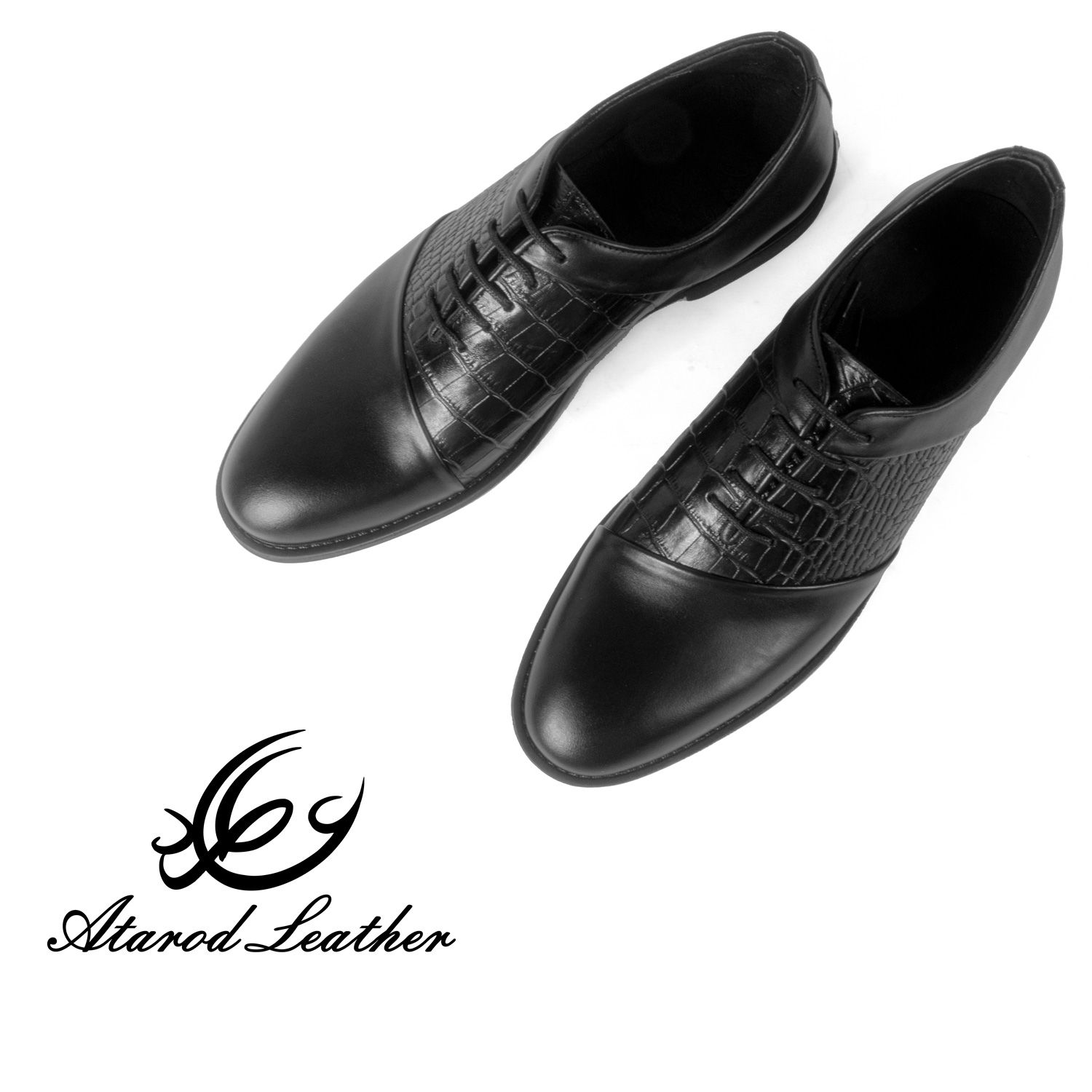 کفش مردانه چرم عطارد مدل چرم طبیعی کد SH205 -  - 7