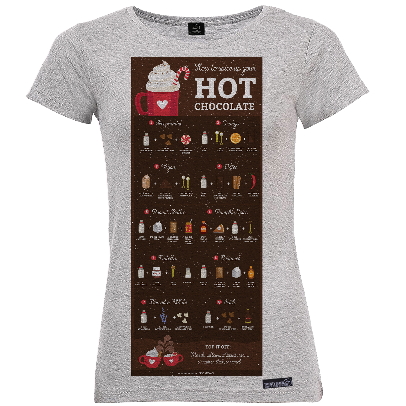 تی شرت آستین کوتاه مردانه 27 مدل Hot Chocolate کد MH1187