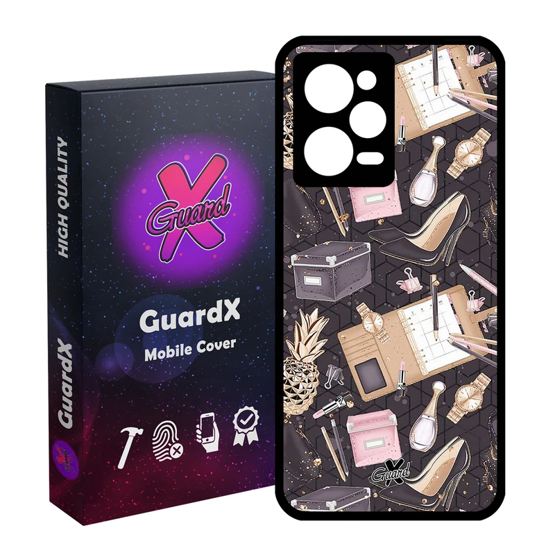 کاور گارد ایکس طرح دخترانه مدل Glass10310 مناسب برای گوشی موبایل شیائومی Redmi Note 12 Pro 5G/Poco X5 Pro 5G/Note 12 Pro Pro speed