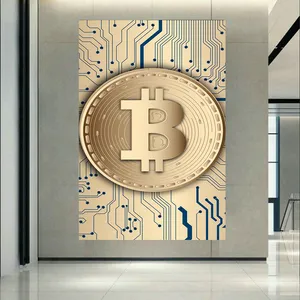 پوستر طرح مخمل بیت کوین مدل اقتصاد کد AR304819