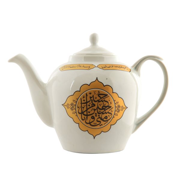 قوری طرح مذهبی حسین منی علیه السلام کد 4000616 قوری طرح مذهبی حسین منی علیه السلام کد 4000616