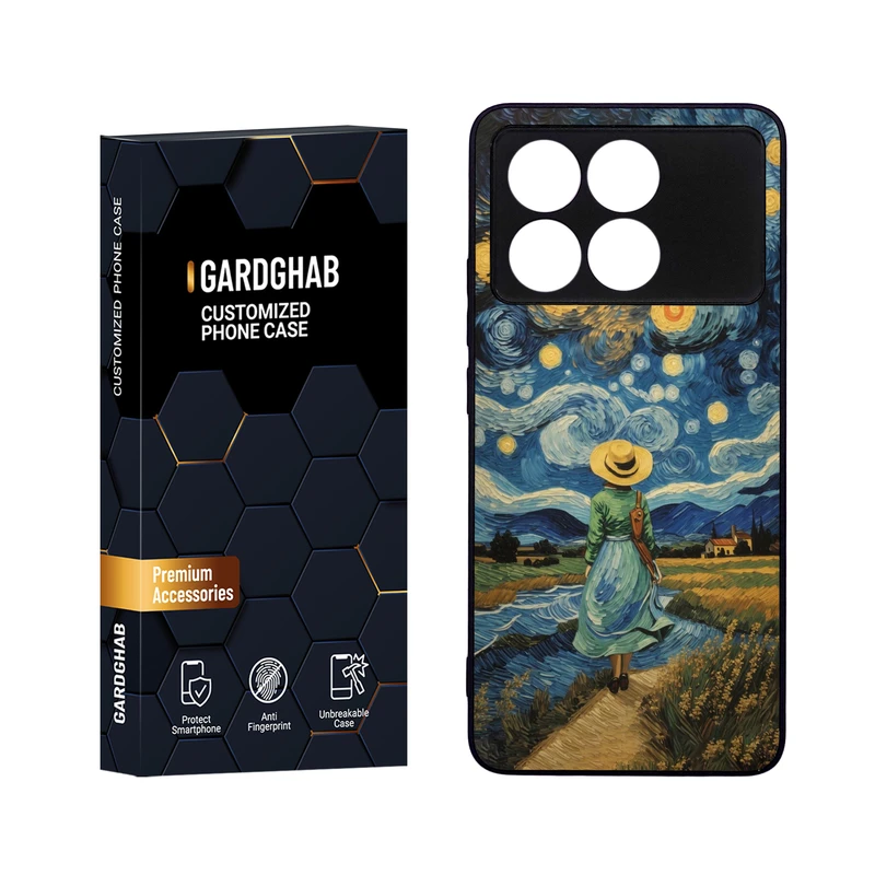 کاور گارد قاب مدل هنری مناسب برای گوشی موبایل شیائومی Poco X6 Pro 5G