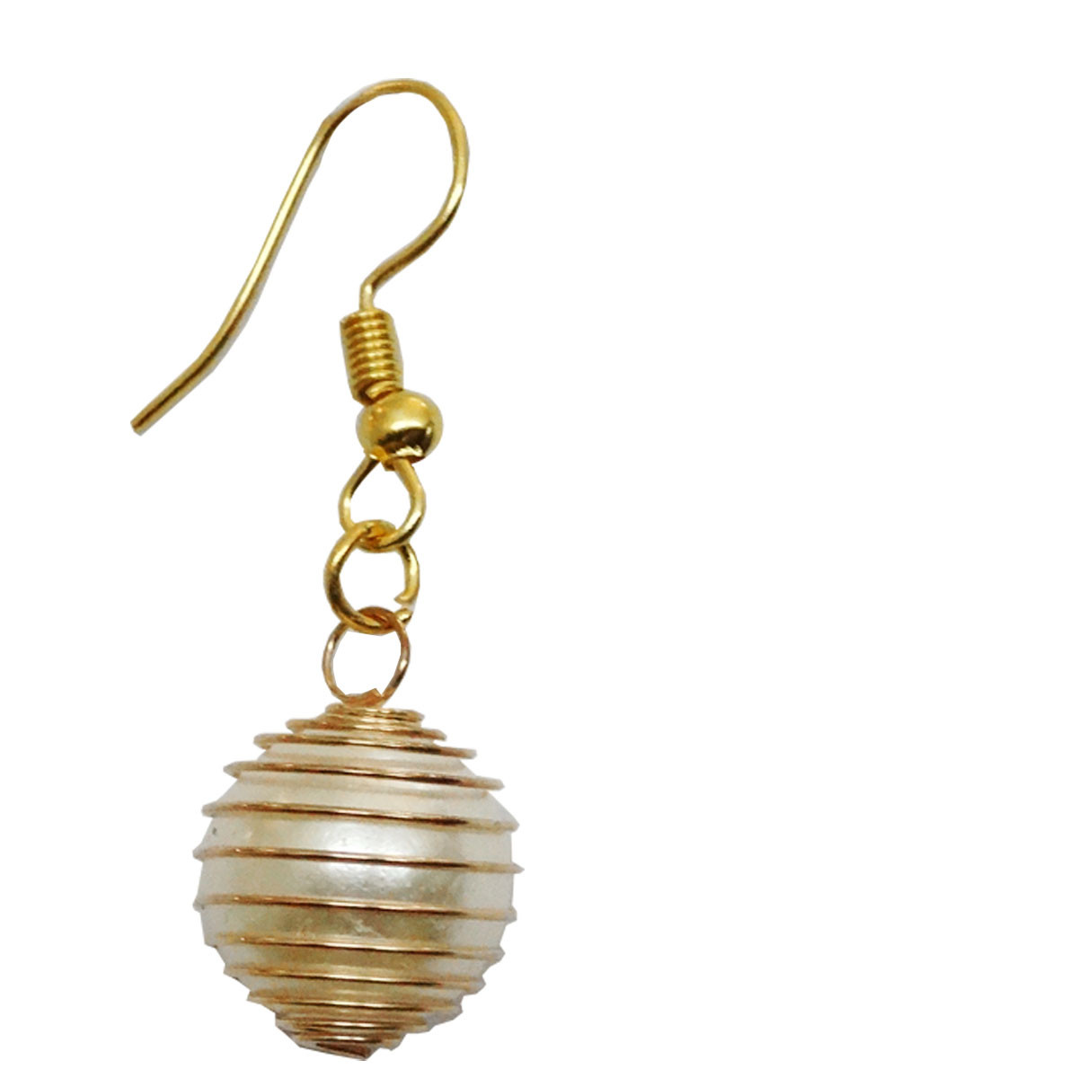 گوشواره زنانه مدل کروی مرواریدی کد 04