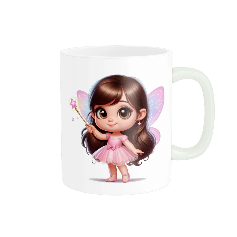 ماگ پاد آفرین مدل فانتزی طرح دختر کیوت و ناز کد p9484