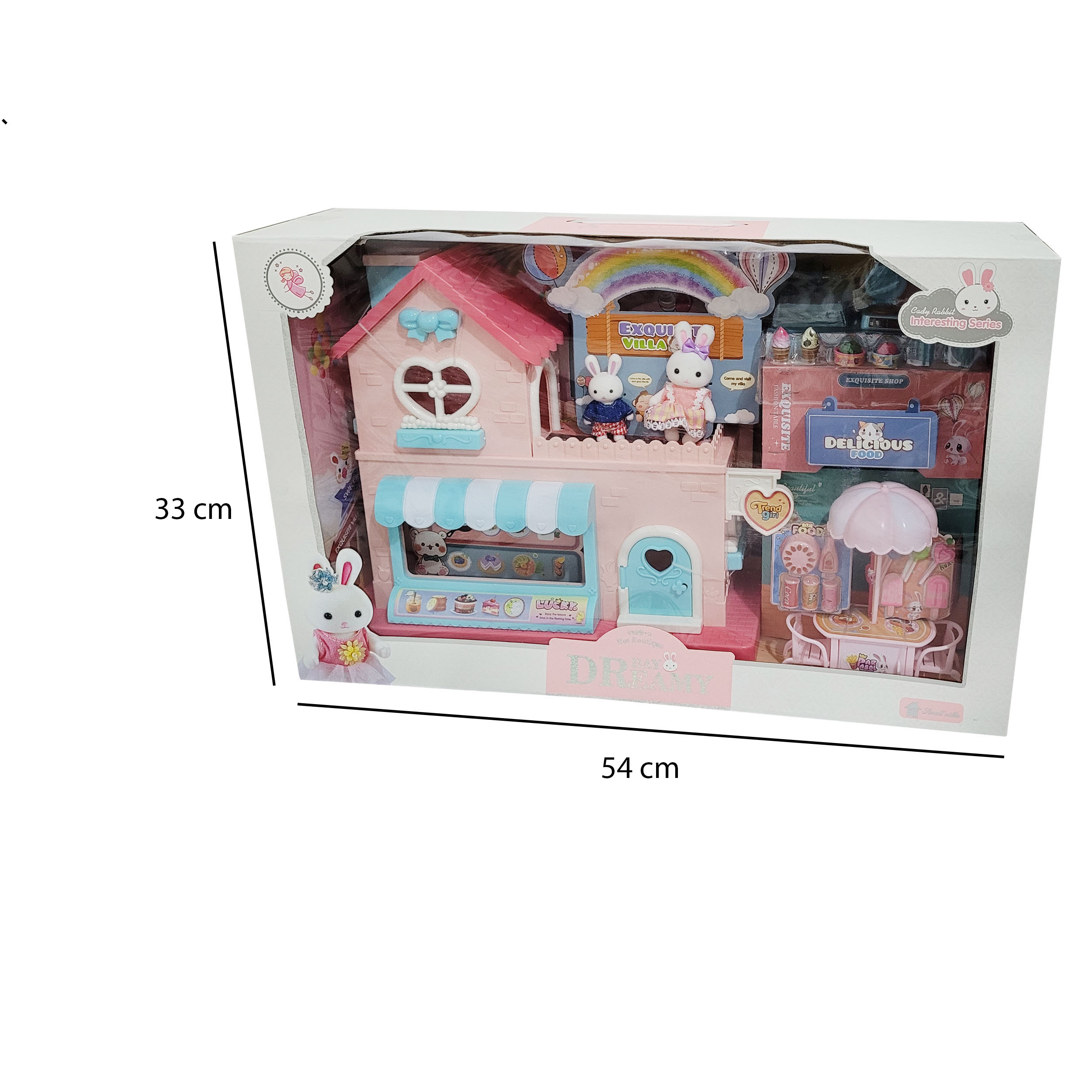 اسباب بازی مدل خانه عروسکی و بستنی فروشی خرگوش کد 6674