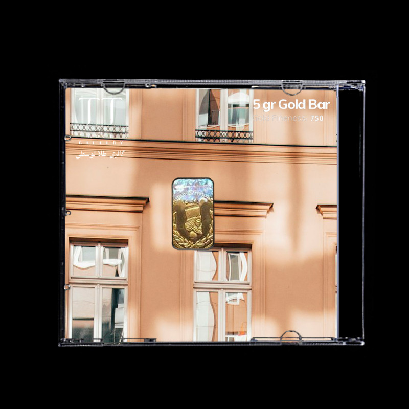 شمش طلا 18 عیار گالری طلا توسطی مدل DD604E