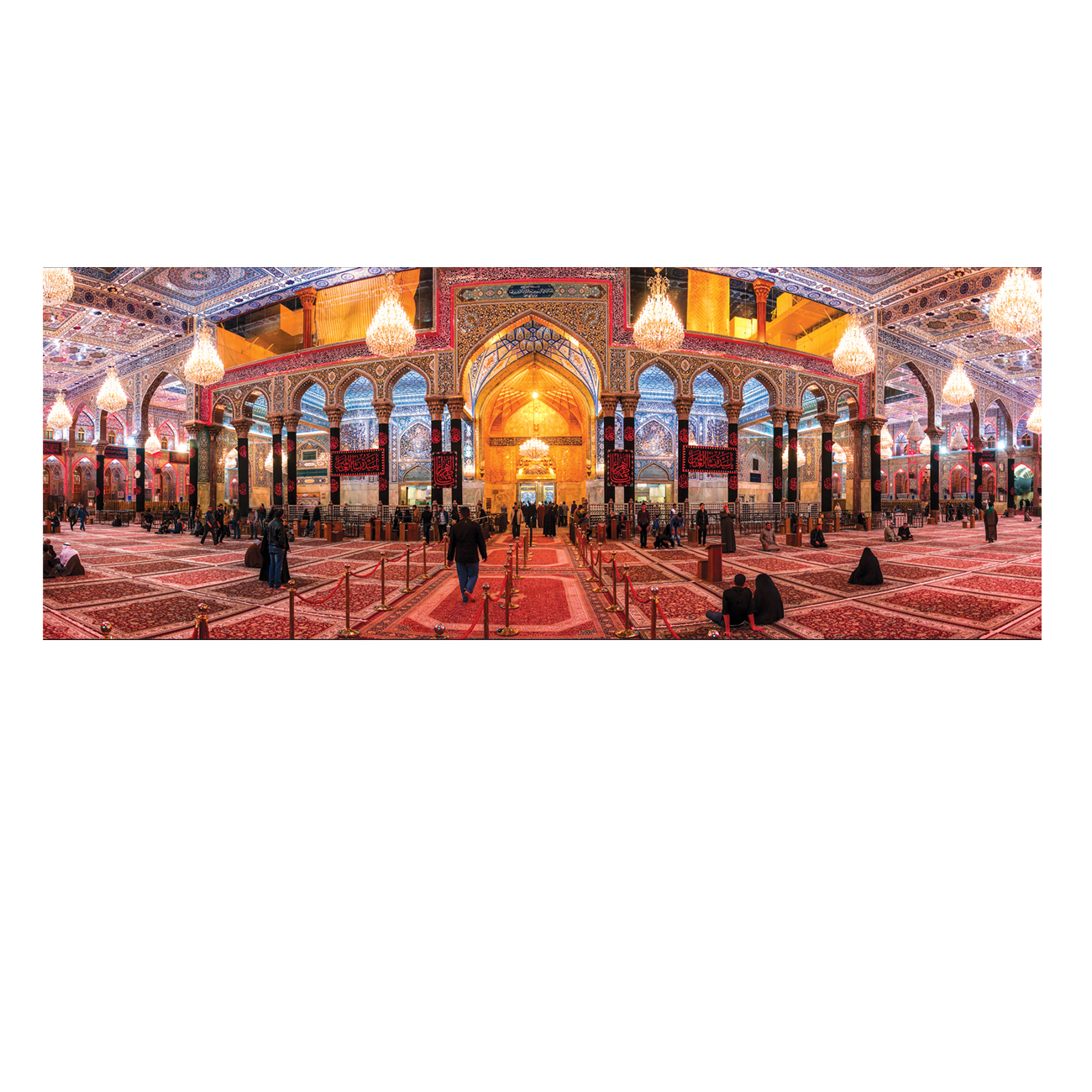 پرچم مدل حرم امام حسین (ع) کد 500012-14052