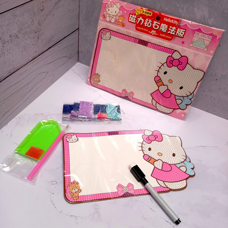 تخته وایت برد مدل کیتی سایز 13*23 سانتی متر به همراه ماژیک