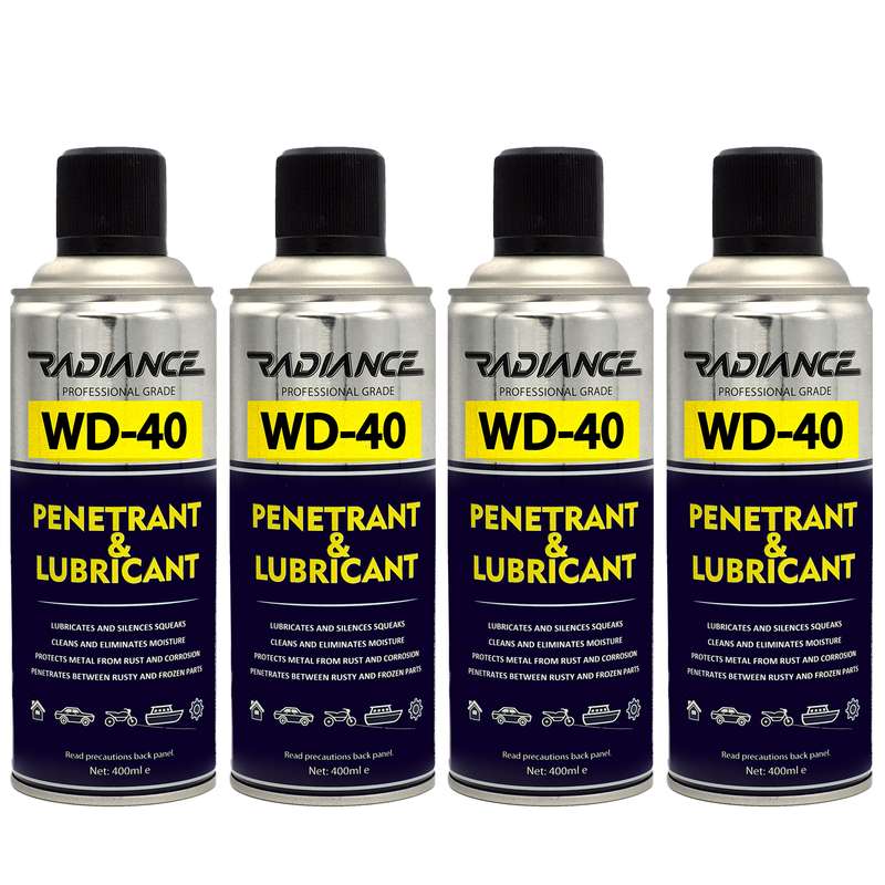 اسپری روان کننده و زنگ بر رادیانس مدل WD-40 حجم 400 میلی لیتر بسته 4 عددی