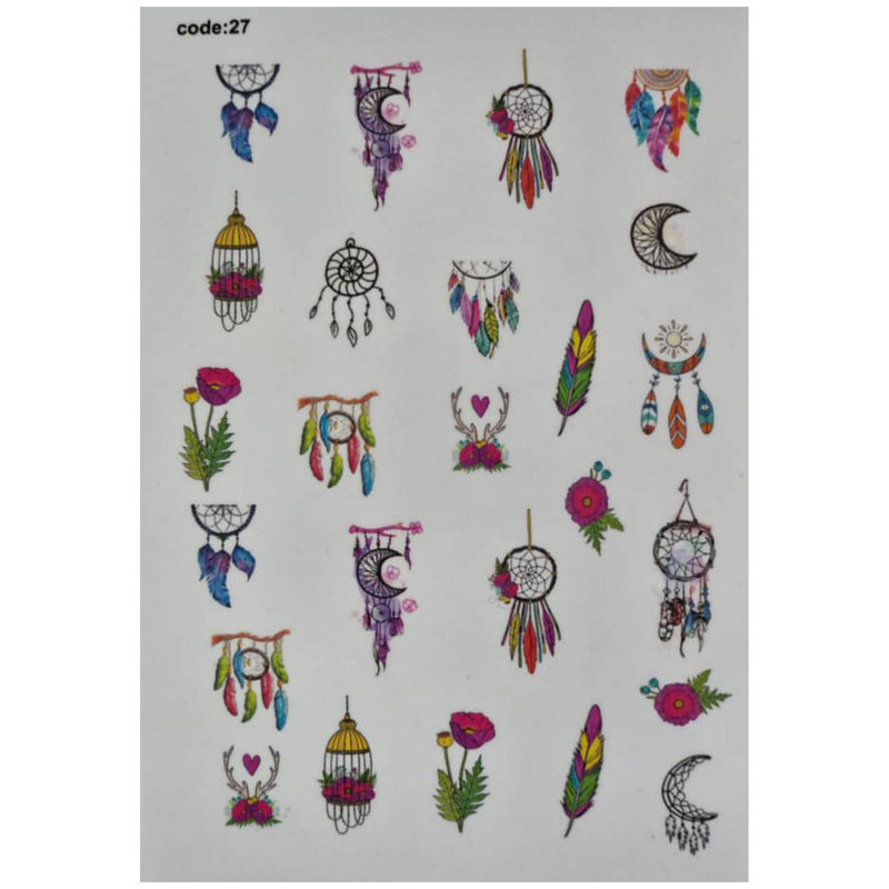 برچسب لنز ناخن مدل CODE27