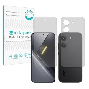 Rock space Hydrogel model Transparent Screen Protector for Xiaomi Poco X8 Pro mobile phone along with the back protector