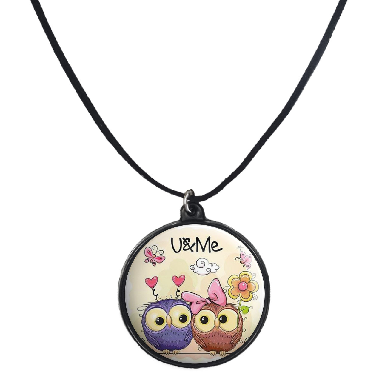 گردنبند پرمانه طرح عاشقانه کد pmb.5688 مدل دو طرفه