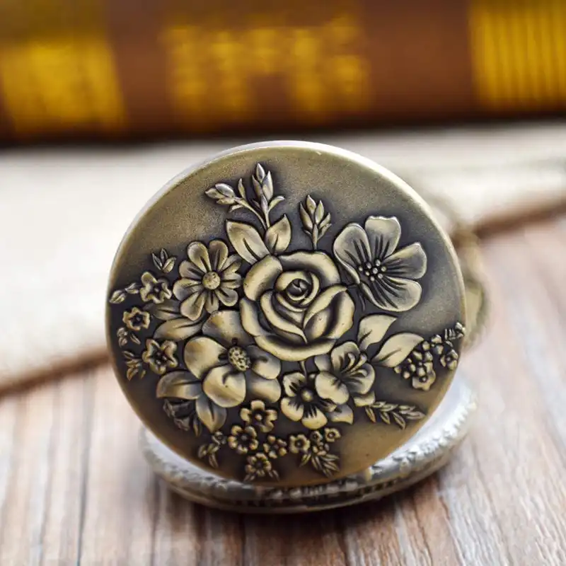 ساعت گردنبندی عقربه ای مدل FLOWER-3