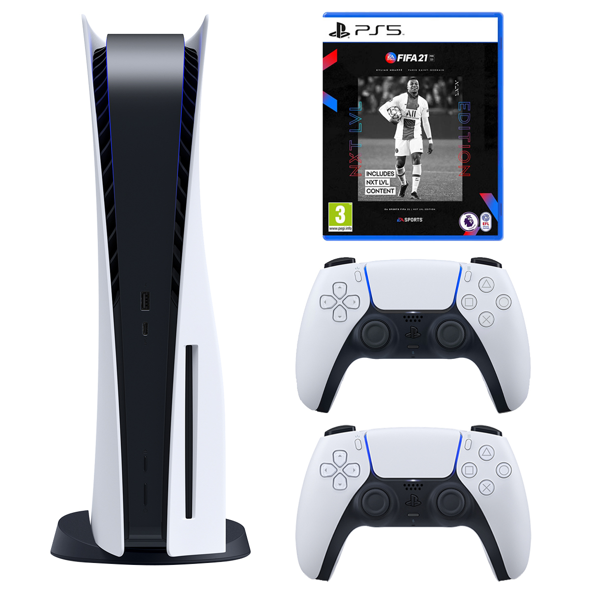 نکته خرید - قیمت روز مجموعه کنسول بازی سونی مدل PlayStation 5 Drive ظرفیت 825 گیگابایت به همراه بازی فیفاPS5 21 خرید