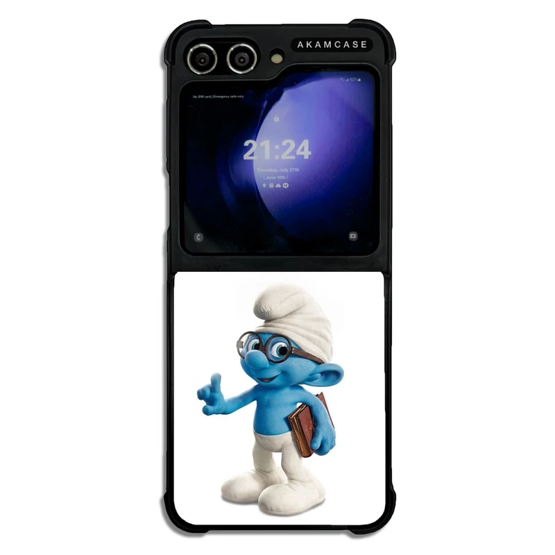 کاور آکام مدل AMC-WSGZFLIP5-SMURFS-19 مناسب برای گوشی موبایل سامسونگ Galaxy Z Flip 5
