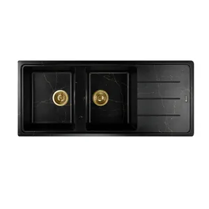 سینک ظرفشویی گرانیت توکار دو لگنه مدل H1003