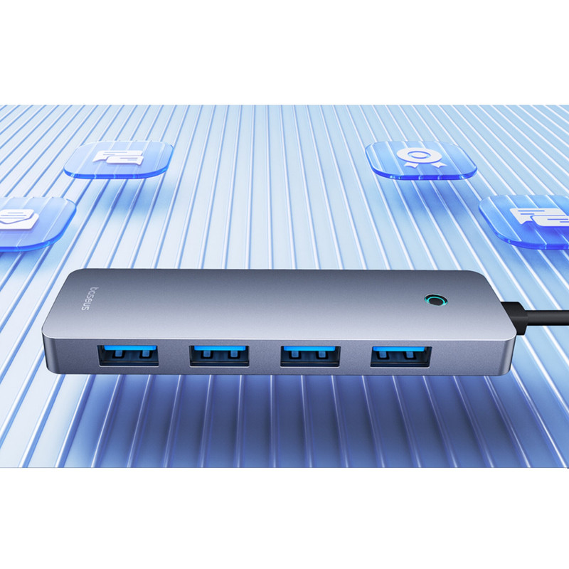 هاب 5 پورت USB 3.0 باسئوس مدل BS-OH080 15cm