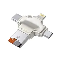 مبدل microSD OTG به USB/ USB-C/ microUSB/ لایتنینگ مدل PM- Connection Kit