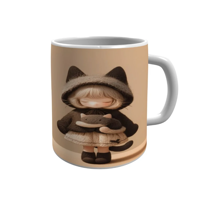 ماگ پاد آفرین مدل دخترک زیبا