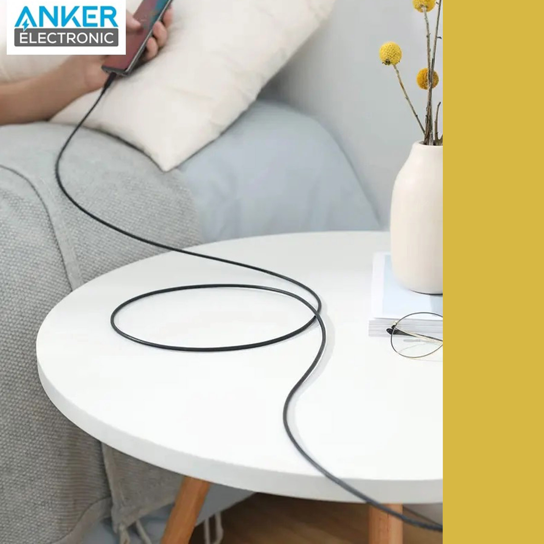 کابل USB-C به USB-C انکر مدل PowerLine III A8856 طول 1.8 متر
