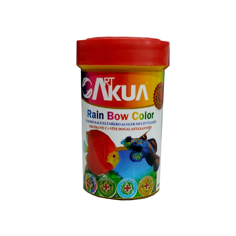 غذای رنگ ماهی دیسکس ار ت اکوا مدل rain bow color وزن 50 گرم