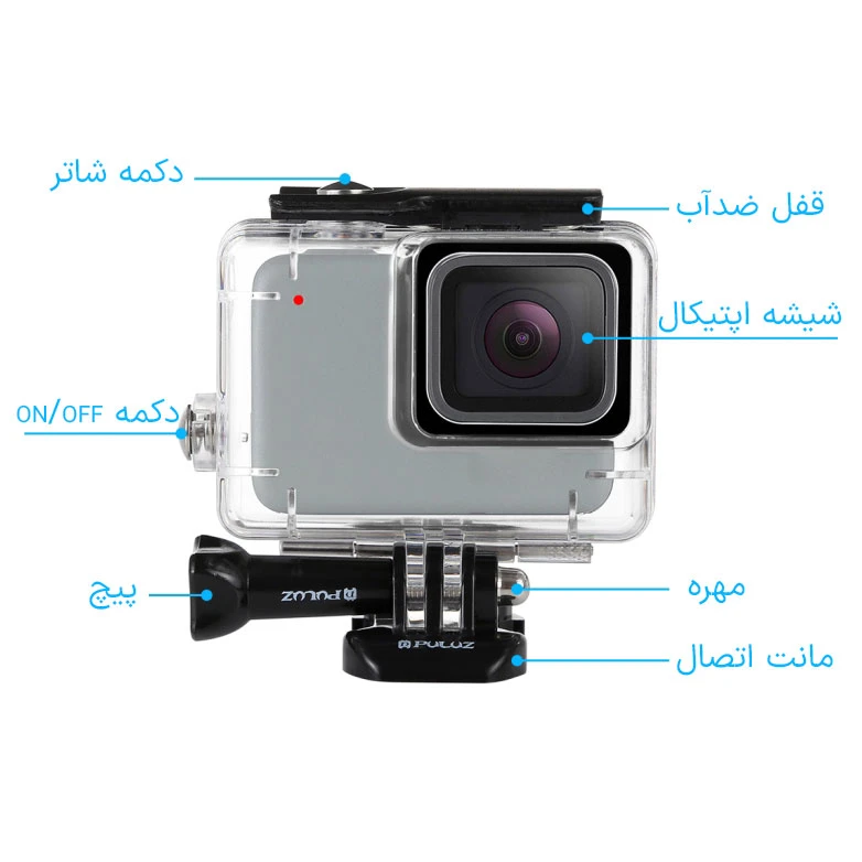 عکس شماره 8 : کاور ضدآب پلوز مدل diving مناسب برای دوربین ورزشی gopro hero 7-6-5