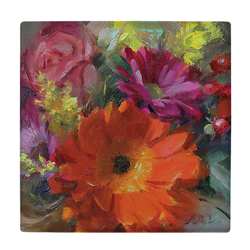  زیر لیوانی  طرح نقاشی گل ها کد    5775058_4098