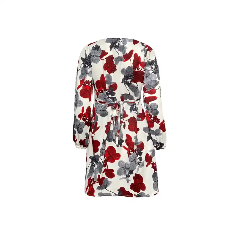 پیراهن زنانه افراتین مدل کمرچین دار گل دار کد 9586