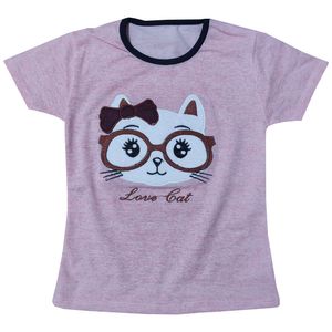 نقد و بررسی تی شرت آستین کوتاه دخترانه مدل گربه کد 11 توسط خریداران