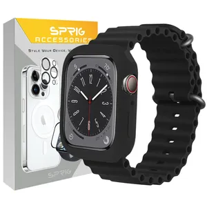 Sprig Ocean Protective model For Apple Watch Series 7 Aluminum 45mm / Series 8 Aluminum 45mm / Series 9 Aluminum 45mm with cover