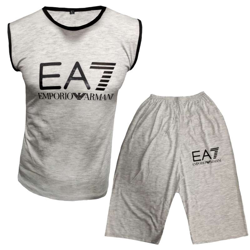 ست تاپ و شلوارک مردانه مدل MSTEA7R