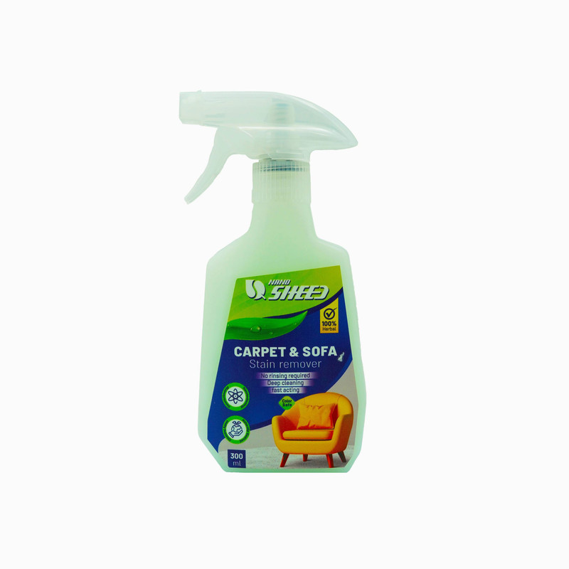 اسپری لکه بر فرش و مبل نانوشید مدل carpet & sofa stain remover حجم 300 میلی لیتر
