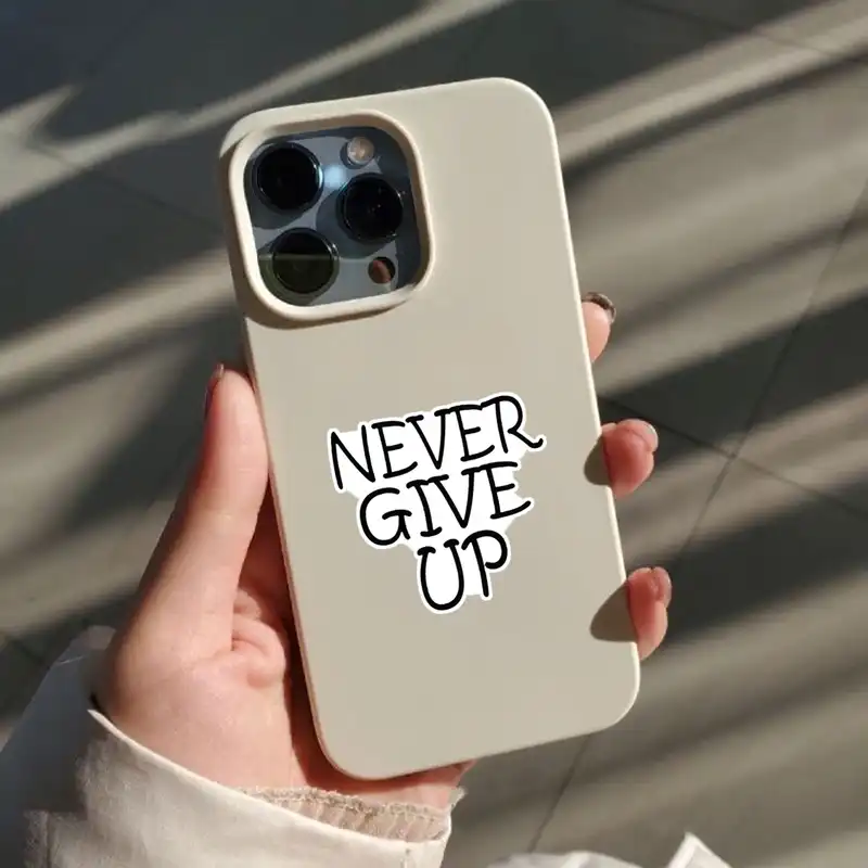 استیکر تزئینی موبایل و تبلت لولو مدل هرگز تسلیم نشو کد 277