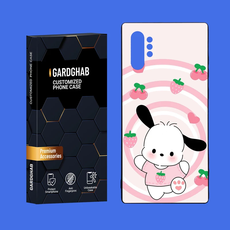 کاور گارد قاب مدل دور ژله ای پشت گلس فانتزی مناسب برای گوشی موبایل سامسونگ Galaxy Note 10 Plus