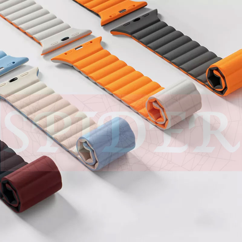 بند اسپایدر مدل SILMAG Loop DC مناسب برای اپل واچ سری 1/2/3/4/5/6/7/8/9/SE/ULTRA/ULTRA 2 سایز 42/44/45/49 میلی متری