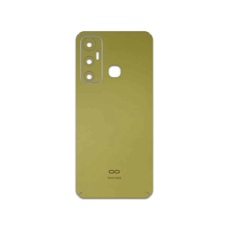 برچسب پوششی ماهوت مدل Matte-Gold مناسب برای گوشی موبایل اینفینیکس Hot 11