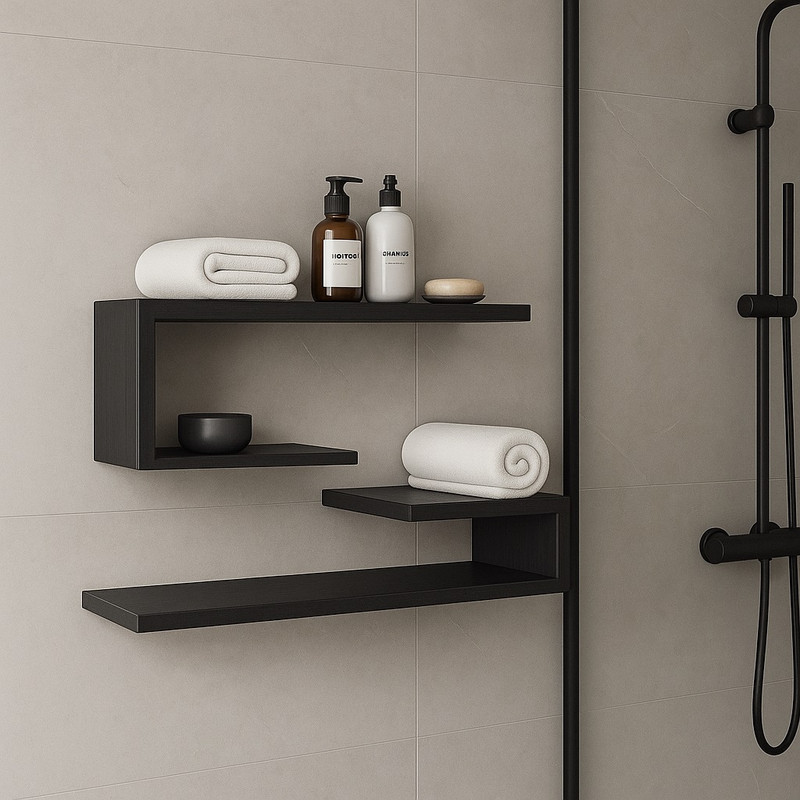 شلف دیواری سایا کابینت مدل ضدآب کد S108 بسته 2 عددی